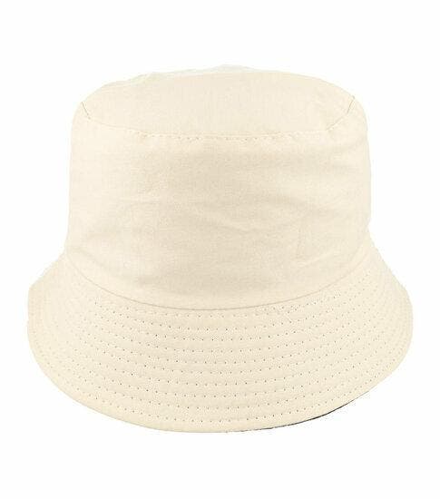 Bucket Hat Hoedje – Omkeerbaar – One Size – Beige Creme, Kleding | Dames, Hoeden en Petten