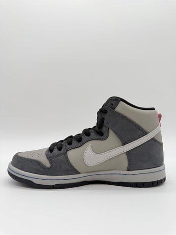Nike - Nike SB Dunk High Medium Grey Pink - Sneakers - Maat: