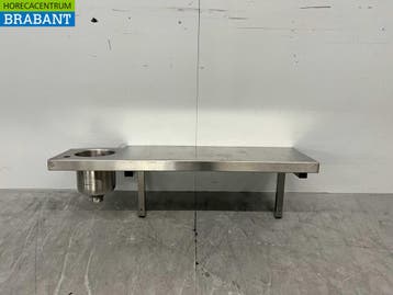 Etagère murale en acier inoxydable 98 x 31,5 cm avec petit, Verzenden