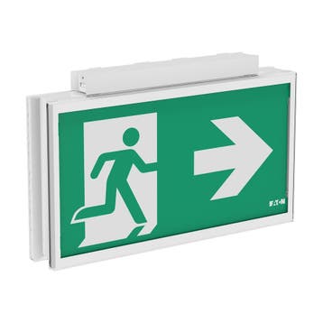 Eaton FlexiTech Double Lumière De Sortie De Secours LED IP65, Verzenden