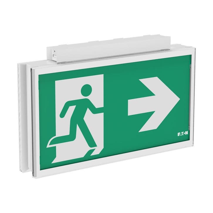 Eaton FlexiTech Double Lumière De Sortie De Secours LED IP65, Bricolage & Construction, Éclairage de chantier, Envoi