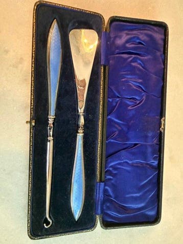 Ensemble coiffeuse - Argent 925, Antiquités & Art