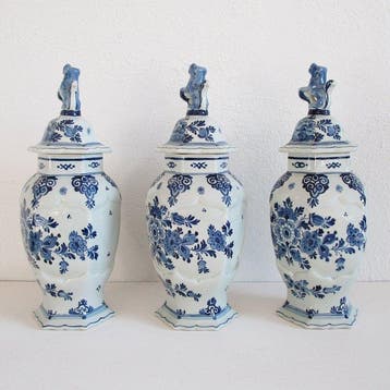 De Porceleyne Fles, Delft - 1922 - Vase avec couvercle (3) -