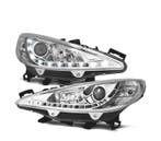 Phares Pour Peugeot 207 06-12 Daylight Led Chromé + Moteur, Verzenden