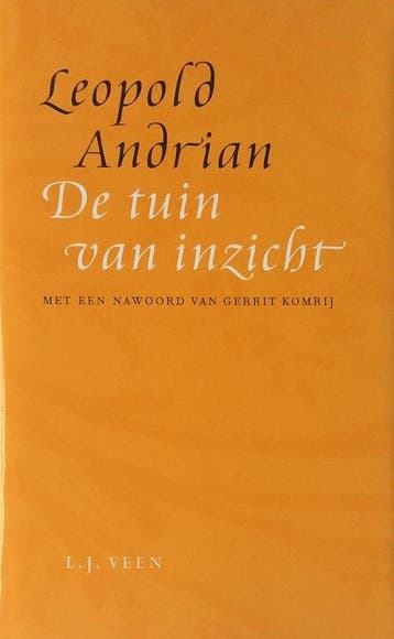 De tuin van inzicht 9789020458329 L. Andrian, Verzenden, L. Andrian