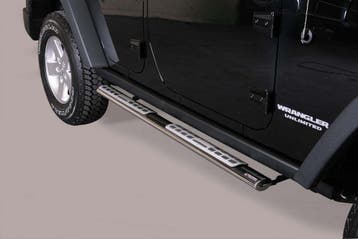 Side Bars | geschikt voor Jeep | Wrangler Unlimited 12- 4d s, Verzenden