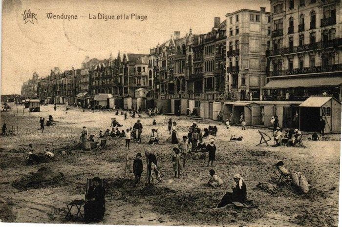 Belgique - CÔTE BELGE - Carte postale (170) - 1905-1950, Collections, Cartes postales | Étranger