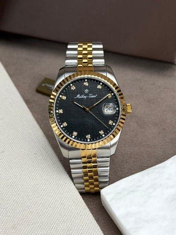 Mathey-Tissot - Black linen Dial Date - Sans prix de réserve, Nieuw
