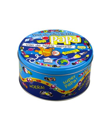 Snoeptrommel Papa 14cm, Verzenden, Nieuw