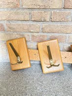 Kapstok - Hout, Messing - Retro kapstok
