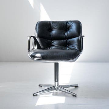 Knoll - Charles Pollock - Bureaustoel - Directie - Staal,