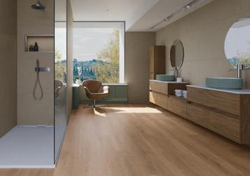 SPC Klikvloer PietraCore Zenon Houtlook Lichtgreige 18x122, Doe-het-zelf en Bouw, 60 cm of meer, Nieuw, 10 m² of meer, Vloertegels