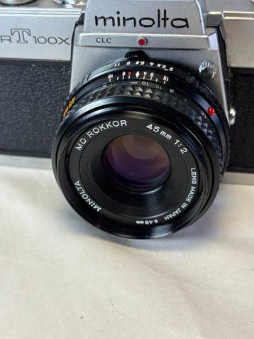Minolta SRT-100X + MD Rokkor 2/45 mm lens Single lens reflex