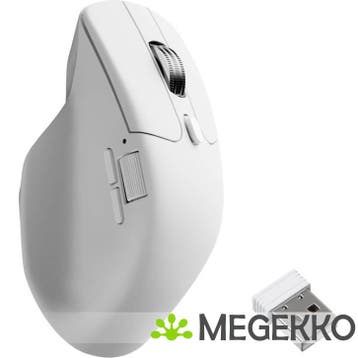 Keychron M6 Wit 8K Draadloze Ergo Muis, Informatique & Logiciels, Verzenden