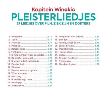 Pleisterliedjes 9789490378547 Kapitein Winokio, Verzenden, Kapitein Winokio