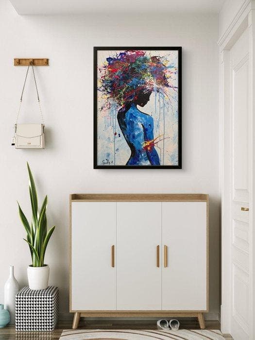 Adam Golly - Storm in my head, Antiek en Kunst, Kunst | Schilderijen | Modern