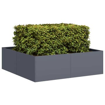 Antraciet plantenbak -46% korting. Retour deal!, Tuin en Terras, Bloembakken en Plantenbakken, 100 cm of meer, Vierkant, Zo goed als nieuw