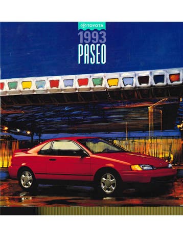 1993 TOYOTA PASEO BROCHURE ENGELS (USA)