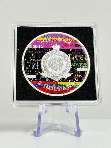 Niue. 2 Dollars 2024 - 1 oz Plata .999 - Bitcoin No Signal, Postzegels en Munten