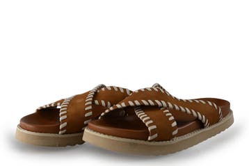 Sub55 Slippers in maat 42 Cognac, Kleding | Dames, Slippers, Overige kleuren, Verzenden, Sub55