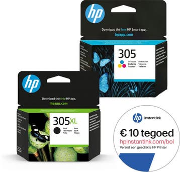 HP 305 - Inktcartridge - Origineel - 305XL Zwart en 305 Kleu, Verzenden
