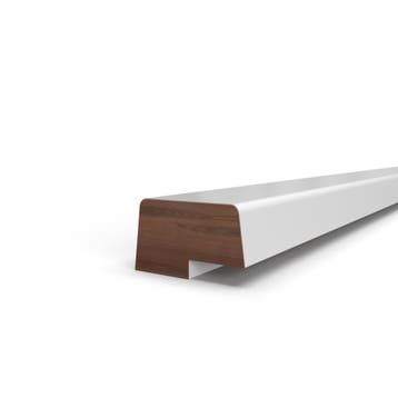 Opdek Glaslat 19x34 mm sponning 5x17mm-3000 mm, Verzenden, Nieuw