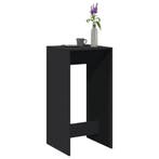 vidaXL Bartafel 51x50x103,5 cm bewerkt hout zwart, Verzenden, Nieuw