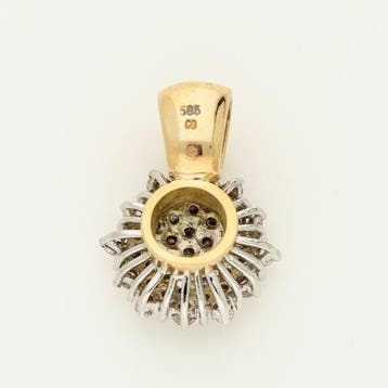 Pendentif - 14 carats Or jaune, Or blanc - 1.29ct. tw.