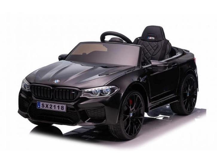BMW M5, Leder zitje, Rubberen banden, Kinder Accu Auto!, Kinderen en Baby's, Speelgoed | Buiten | Accuvoertuigen, Nieuw, Ophalen of Verzenden