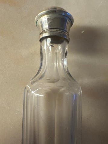 Parfum vaas - Kristal, Zilver