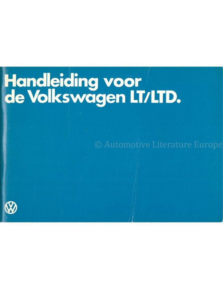 1981 VOLKSWAGEN LT | LTD INSTRUCTIEBOEKJE NEDERLANDS, Autos : Divers, Modes d'emploi & Notices d'utilisation