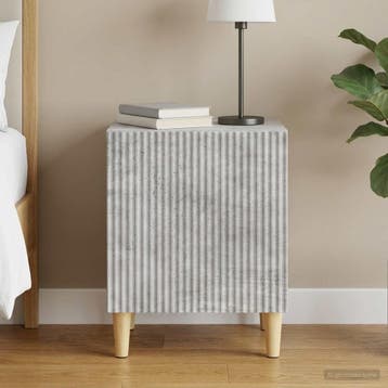 vidaXL Nachtkastje Betongrijs 43 x 34,5 x 50 cm Bewerkt hout, Verzenden, Nieuw