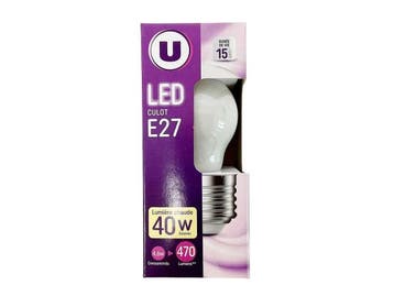 Veiling - 60x Mini LED-lamp E27 4,6W 2700K, Maison & Meubles