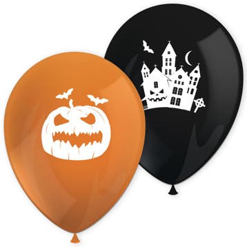 Halloween Ballonnen 8st, Verzenden, Nieuw