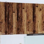 vidaXL Hangkast met opslag Oudhout 40 x 31 x 100 cm Bewerkt, Verzenden, Nieuw