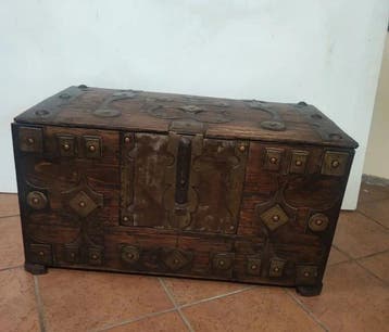 Baule Touareg van oude fabricage - Hout - Marokko - circa