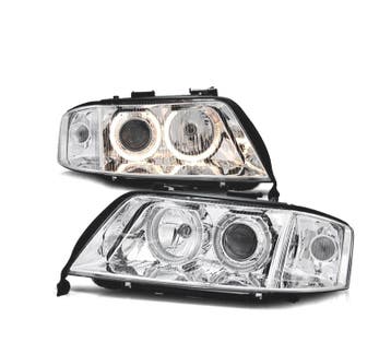PHARES XENON AUDI A6 4B 01-04 FOND CHROMÉ, Autos : Pièces & Accessoires, Verzenden