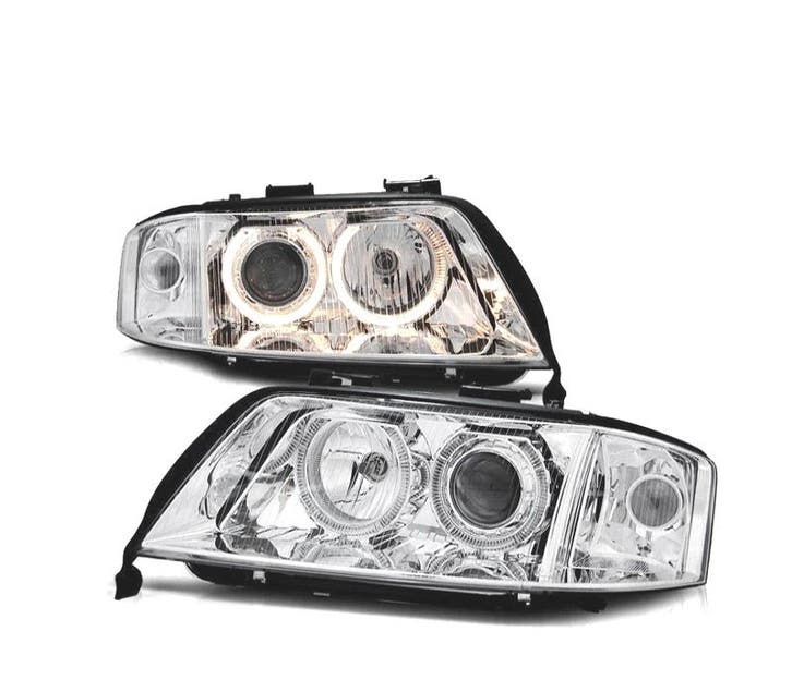 PHARES XENON AUDI A6 4B 01-04 FOND CHROMÉ, Auto-onderdelen, Verlichting, Verzenden