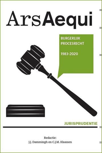 Jurisprudentie Burgerlijk Procesrecht 1983-2020 / Ars Aequi, Verzenden, Zo goed als nieuw