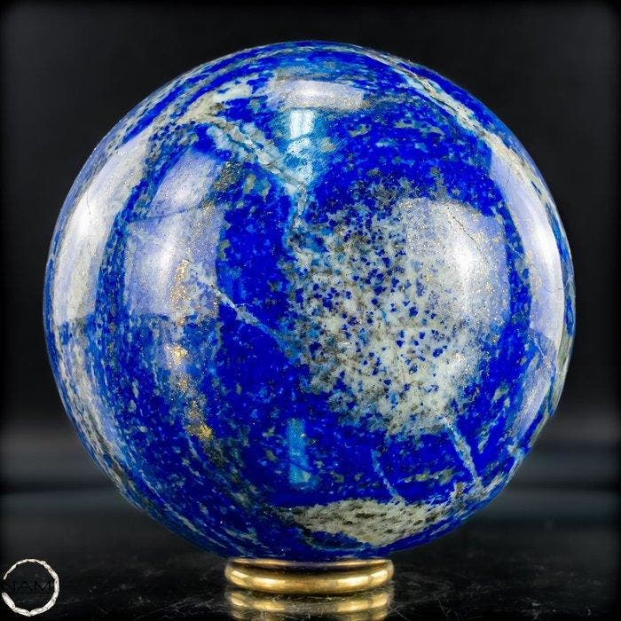 Eersteklas natuurlijke koningsblauwe lapis lazuli Sphere-, Verzamelen, Mineralen en Fossielen