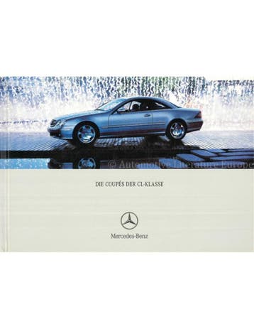 2002 MERCEDES BENZ CL KLASSE HARDCOVER BROCHURE NEDERLANDS