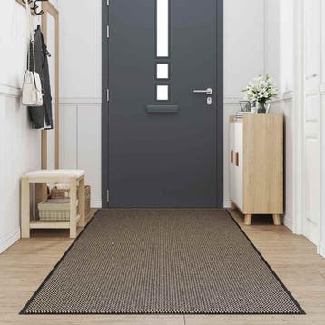 vidaXL Deurmat 115x500 cm bruin, Verzenden, Nieuw