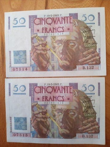 Frankrijk. - 14 Banknotes - Various Dates (Zonder