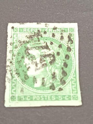 Frankrijk 1870 - Nr. 42B, 43B, 46A, 47, 48 en 49 ondertekend