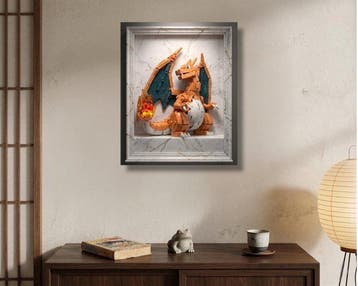Makayhos - [Canvas] Flame Dragon – Brick Ember, Nieuw