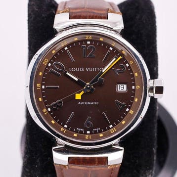Louis Vuitton - Tambour GMT - Q1131 - Heren - 2010-2020, Handtassen en Accessoires, Horloges | Heren, Nieuw