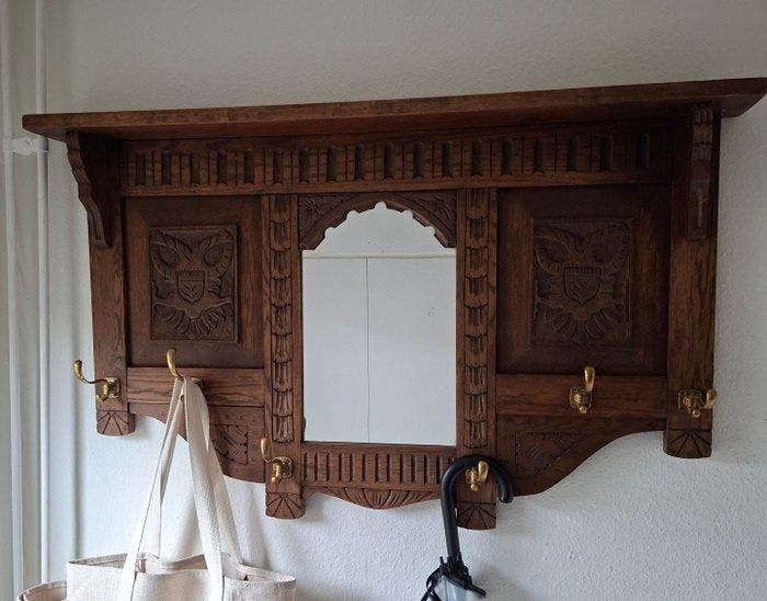 Porte-manteau - Chêne - Antiquité, Antiek en Kunst, Curiosa en Brocante