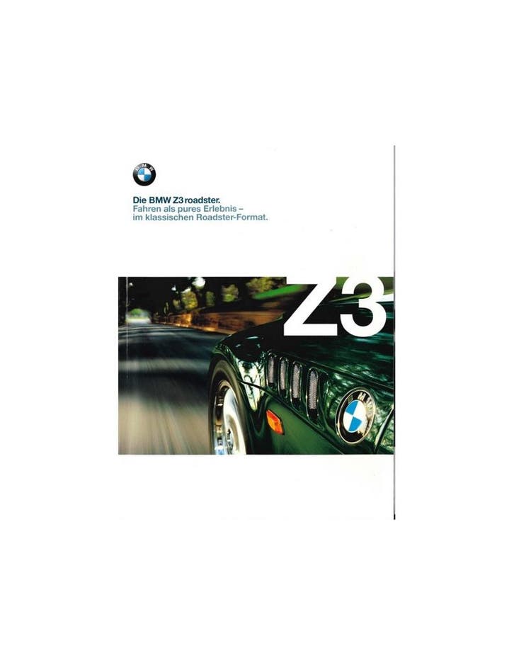 1998 BMW Z3 ROADSTER BROCHURE DUITS, Livres, Autos | Brochures & Magazines, Enlèvement ou Envoi