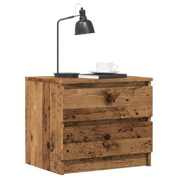 vidaXL Nachtkastjes 2 st 50x40x43.5 cm bewerkt hout oud, Huis en Inrichting, Verzenden, Nieuw
