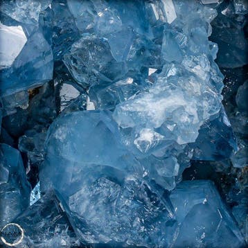 Natuurlijke celestiet-Druse Hemelsblauwe schat uit de aarde-